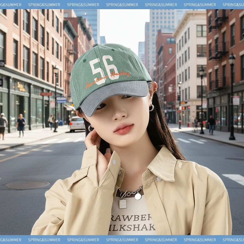 Plus-sized Deepening No 56 Baseball Cap Sun-proof Makes Your Face Look Smaller CJ