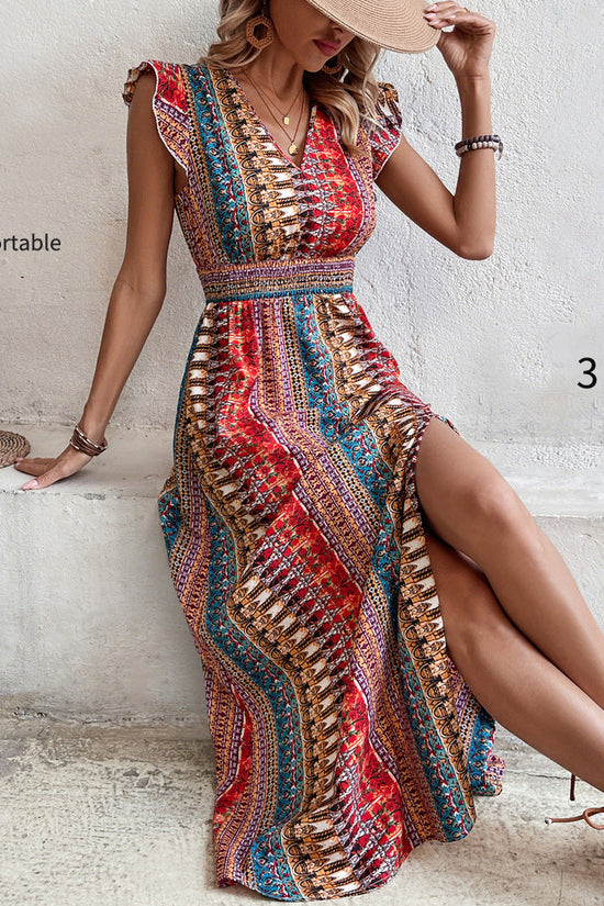 Fashionable Casual Slim-Fit Split Dress For Women 