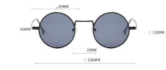 Steampunk Sunglasses – Retro Round Gothic Shades CJ