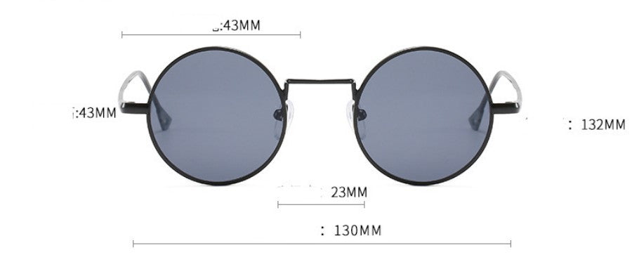 Steampunk Sunglasses – Retro Round Gothic Shades CJ