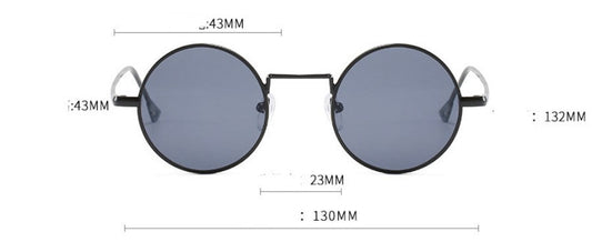 Steampunk Sunglasses – Retro Round Gothic Shades CJ