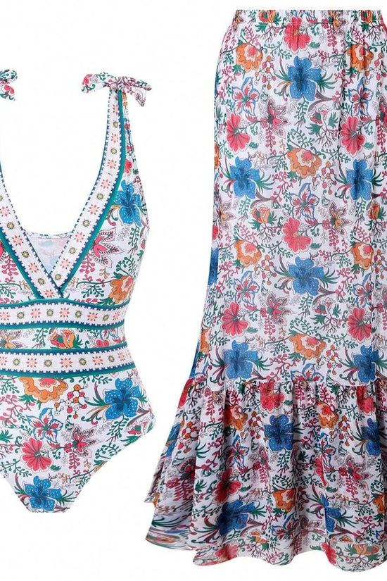 Ethnic Style One-piece Swimsuit For Women Beach Suit CJ