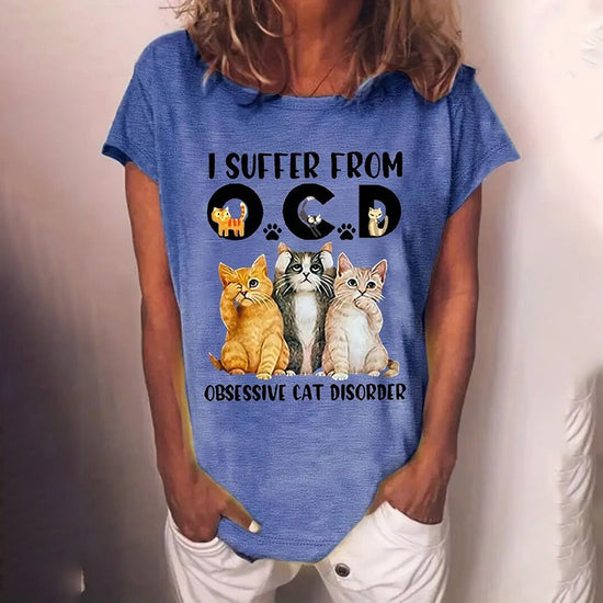 Cute Cat Graphic T-Shirt CJ US