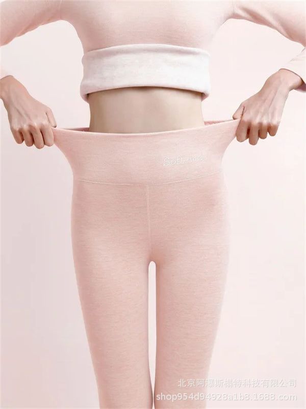 Women's Outer High Waist Hip Lift Leggings Fleece-lined Shark Pants 